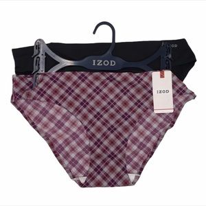 IZOD Hipsters No Show Panties NWT
